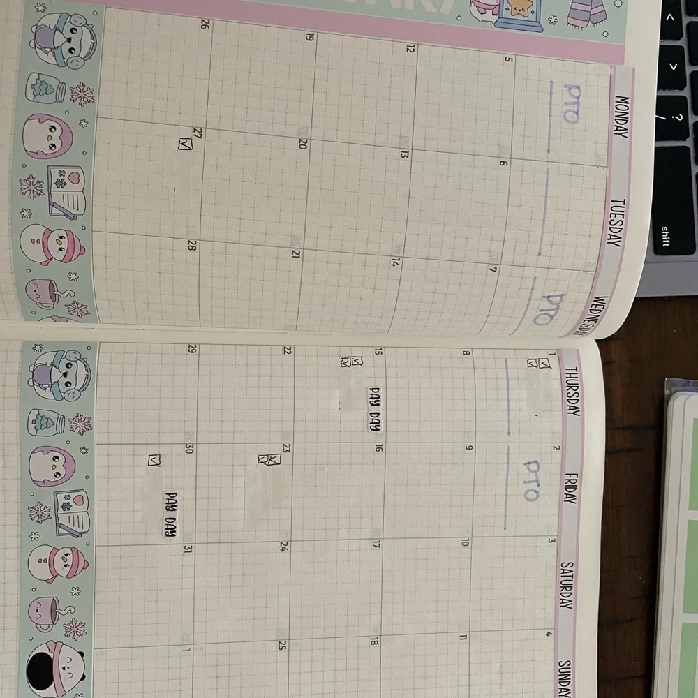 Lightly Used Sterling Ink A5-V Compact Full Year Planner, Cover & More! - Picture 3 of 16